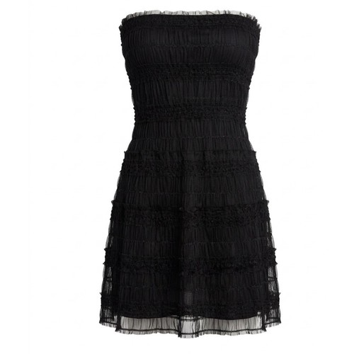 90s y2k strapless mesh - 90s, sequin