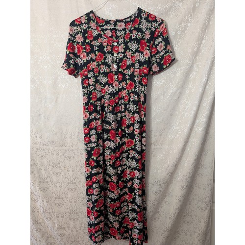 Vintage 90s dark floral - vintage,